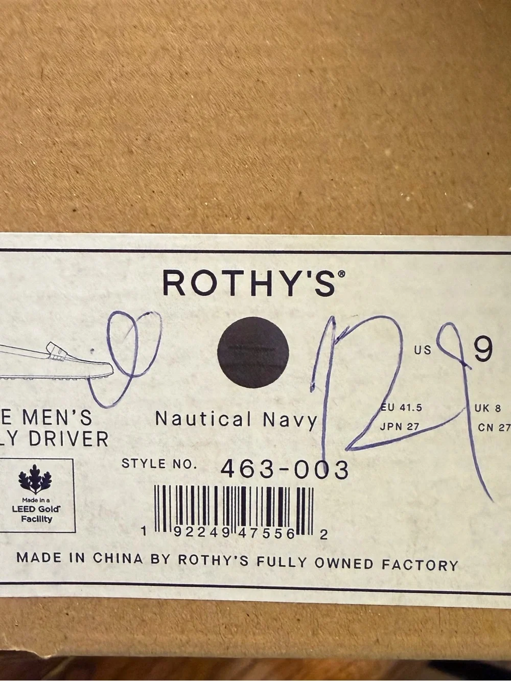 Rothy's Men's Navy Knit Penny Loafers